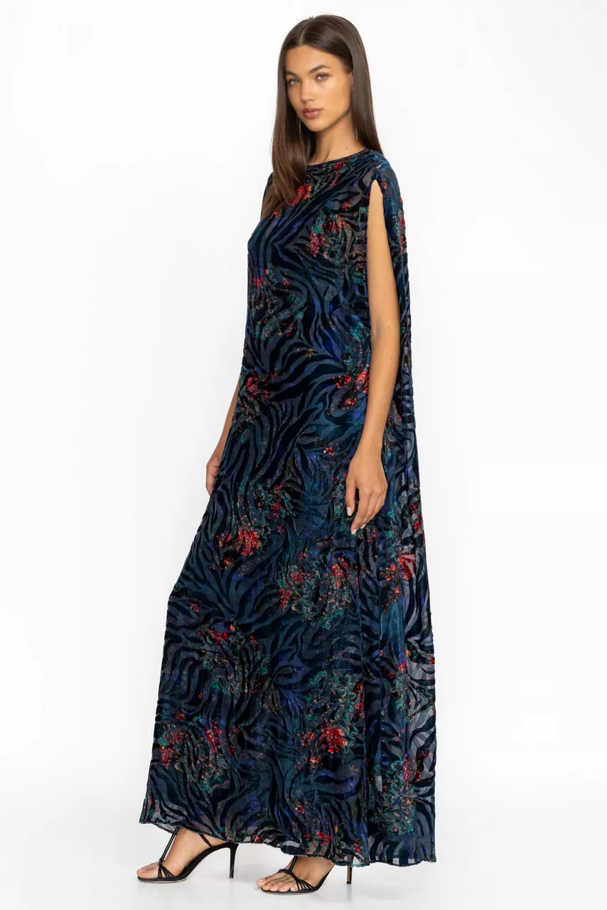 Johnny Was VIVA BURNOUT DRESS Biscay Bouquet