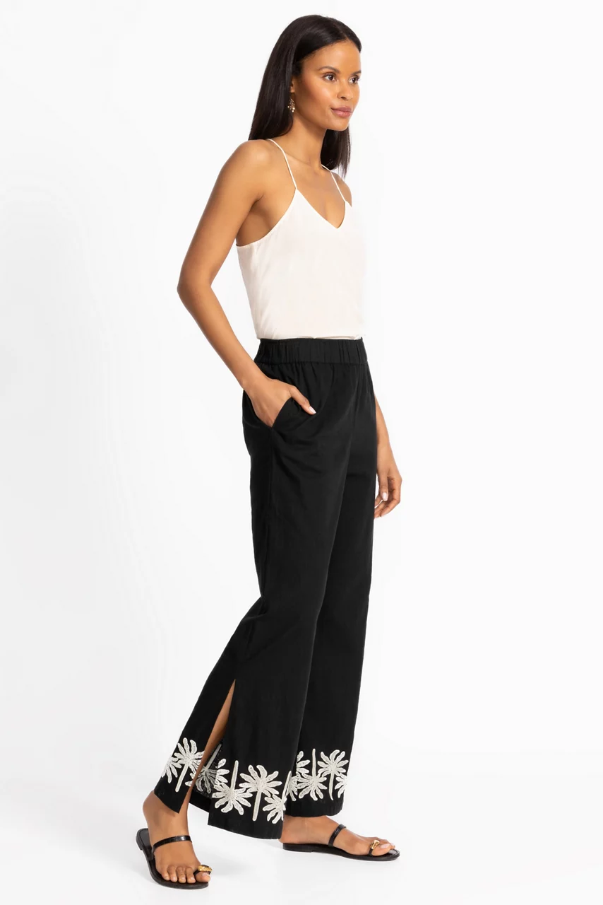 Johnny Was WIDE LEG PANT Black