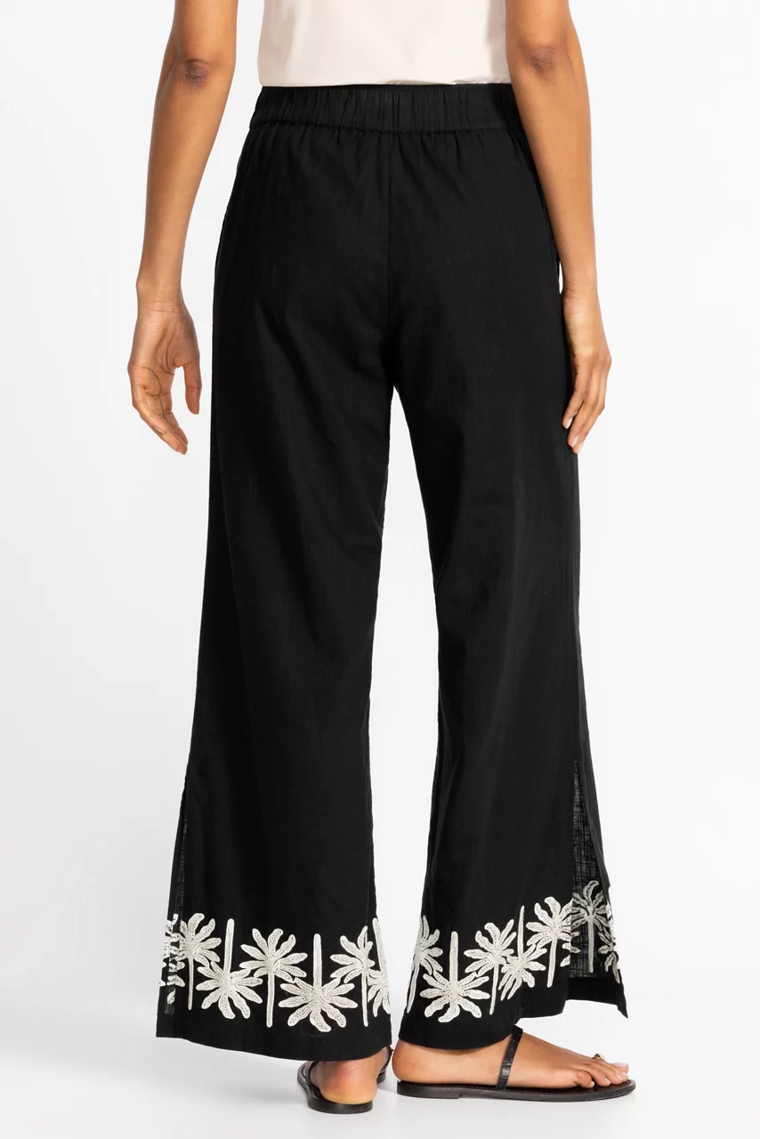 Johnny Was WIDE LEG PANT Black