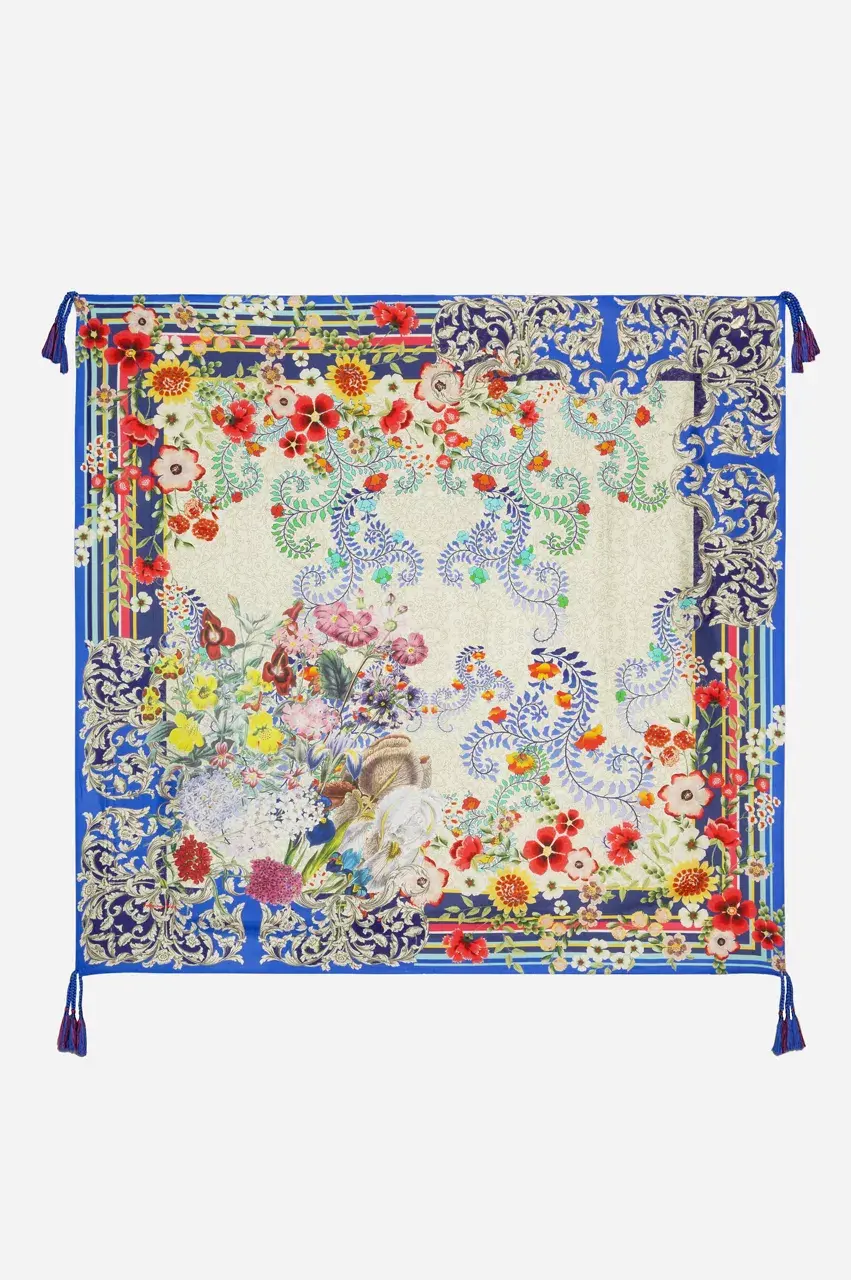 johnny was Wild Flower Scarf Multi