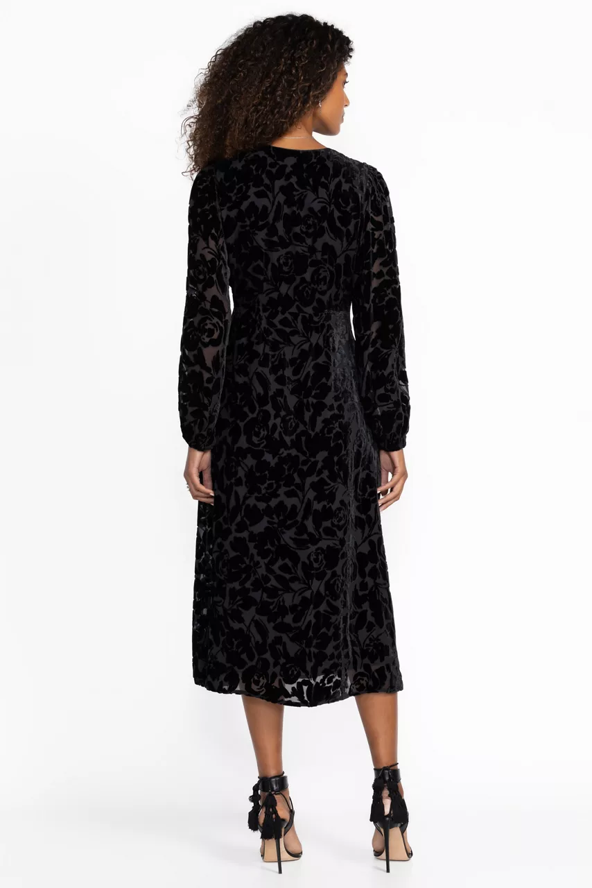 Johnny Was WYNNTER MIDI DRESS Black