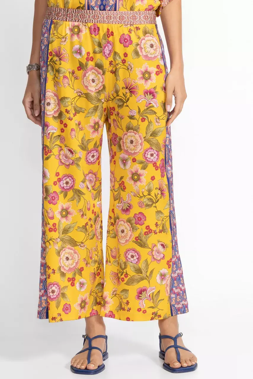 Johnny Was YASMIN CROPPED EASY PANT Camara