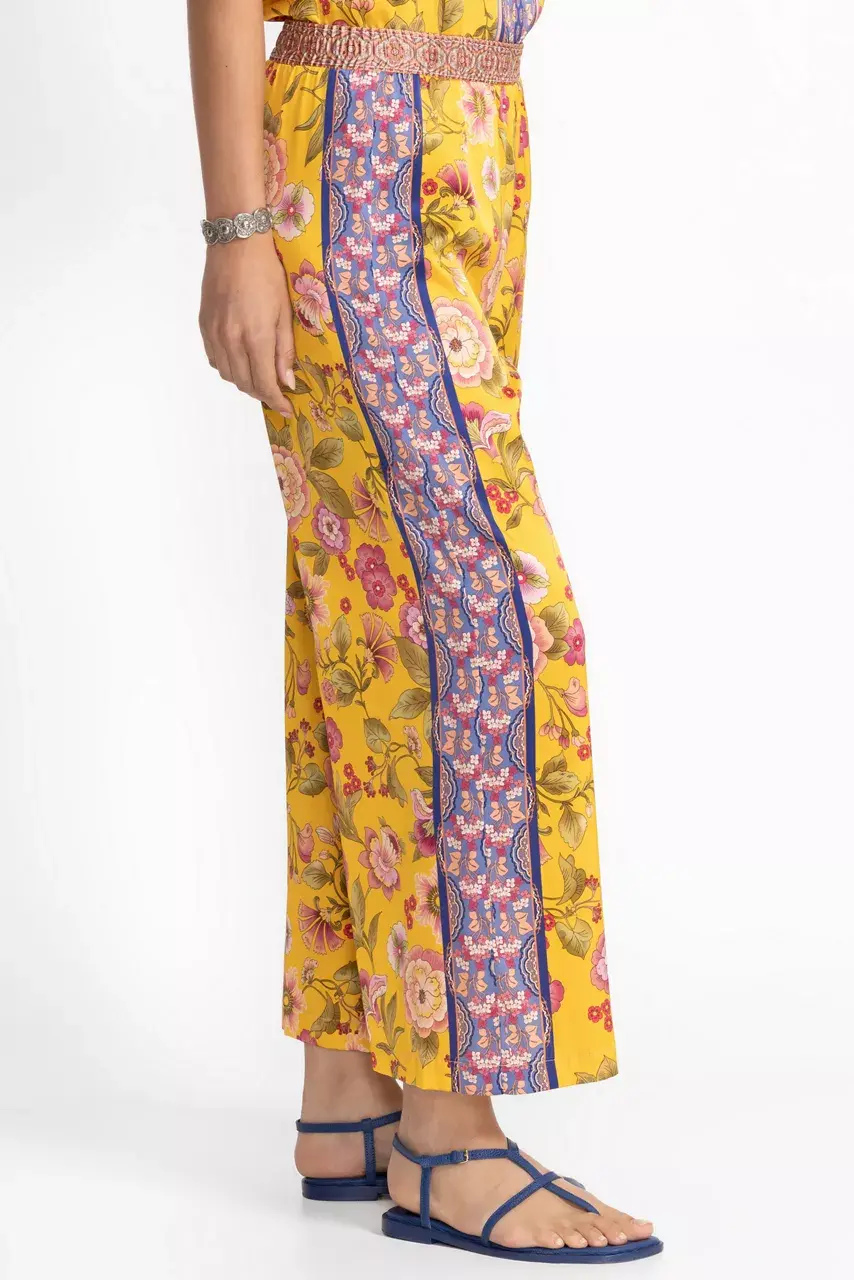 Johnny Was YASMIN CROPPED EASY PANT Camara