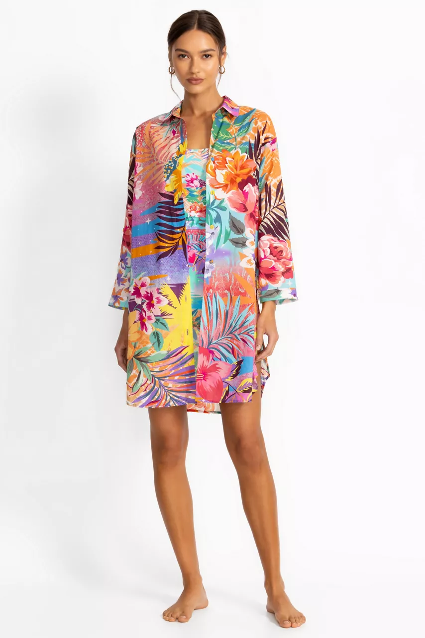 johnny was ZERU BUTTON DOWN SHIRT DRESS Zeru