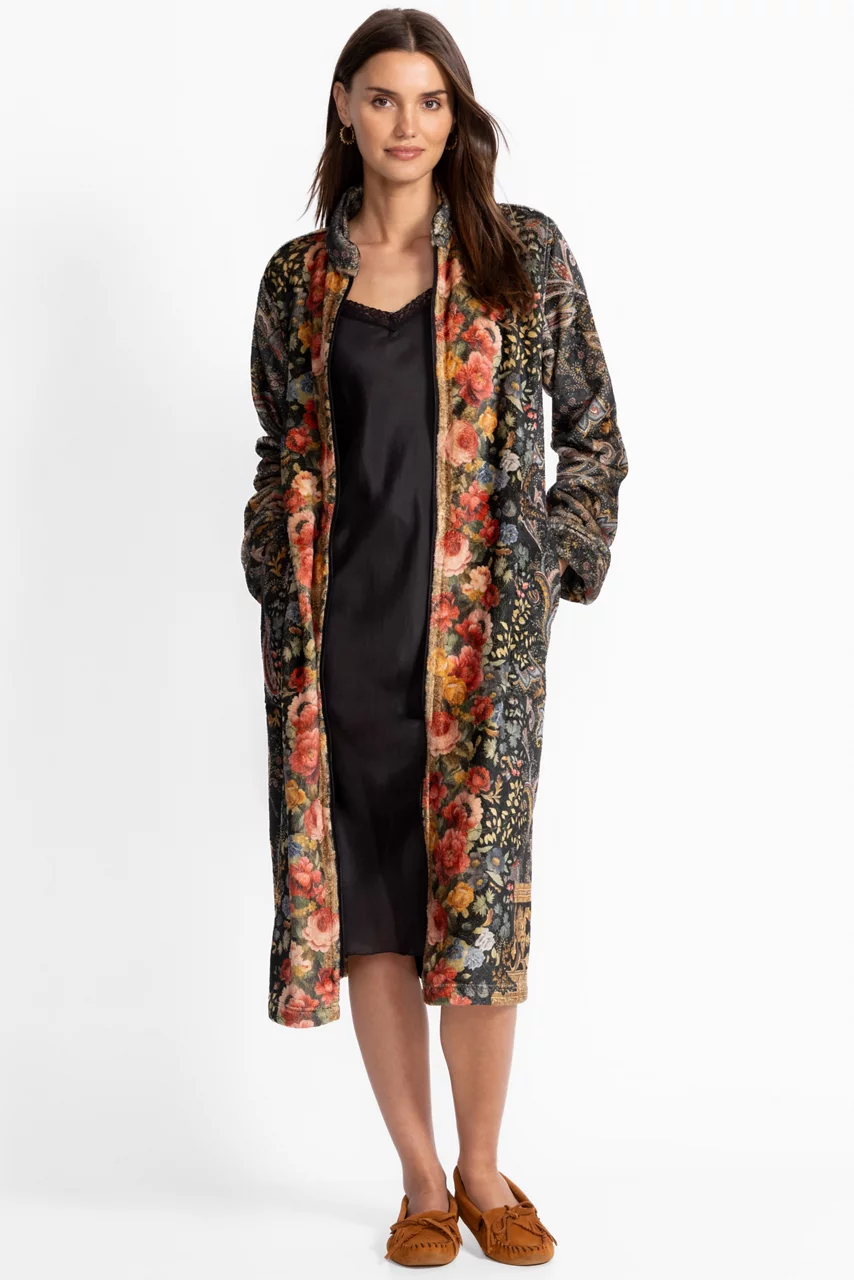 Johnny Was ZIP UP ROBE Leto