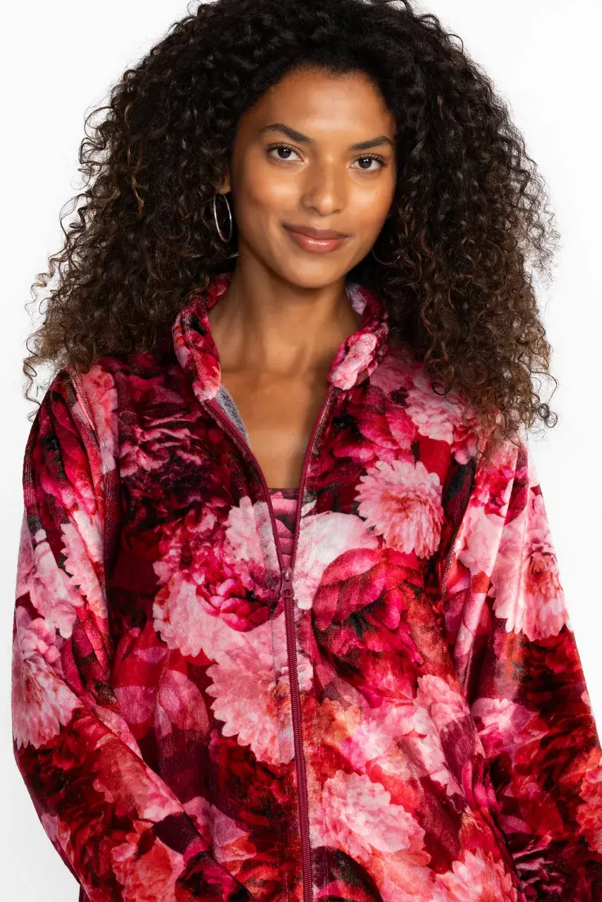 Johnny Was ZIP UP ROBE Rosas