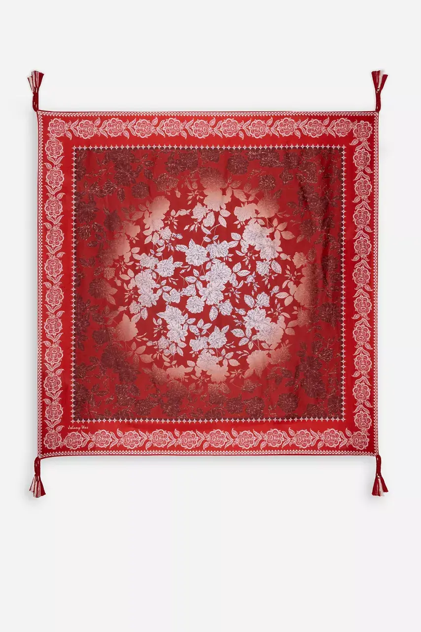 johnny was ZWINA SILK SCARF Zwina Scarf Print