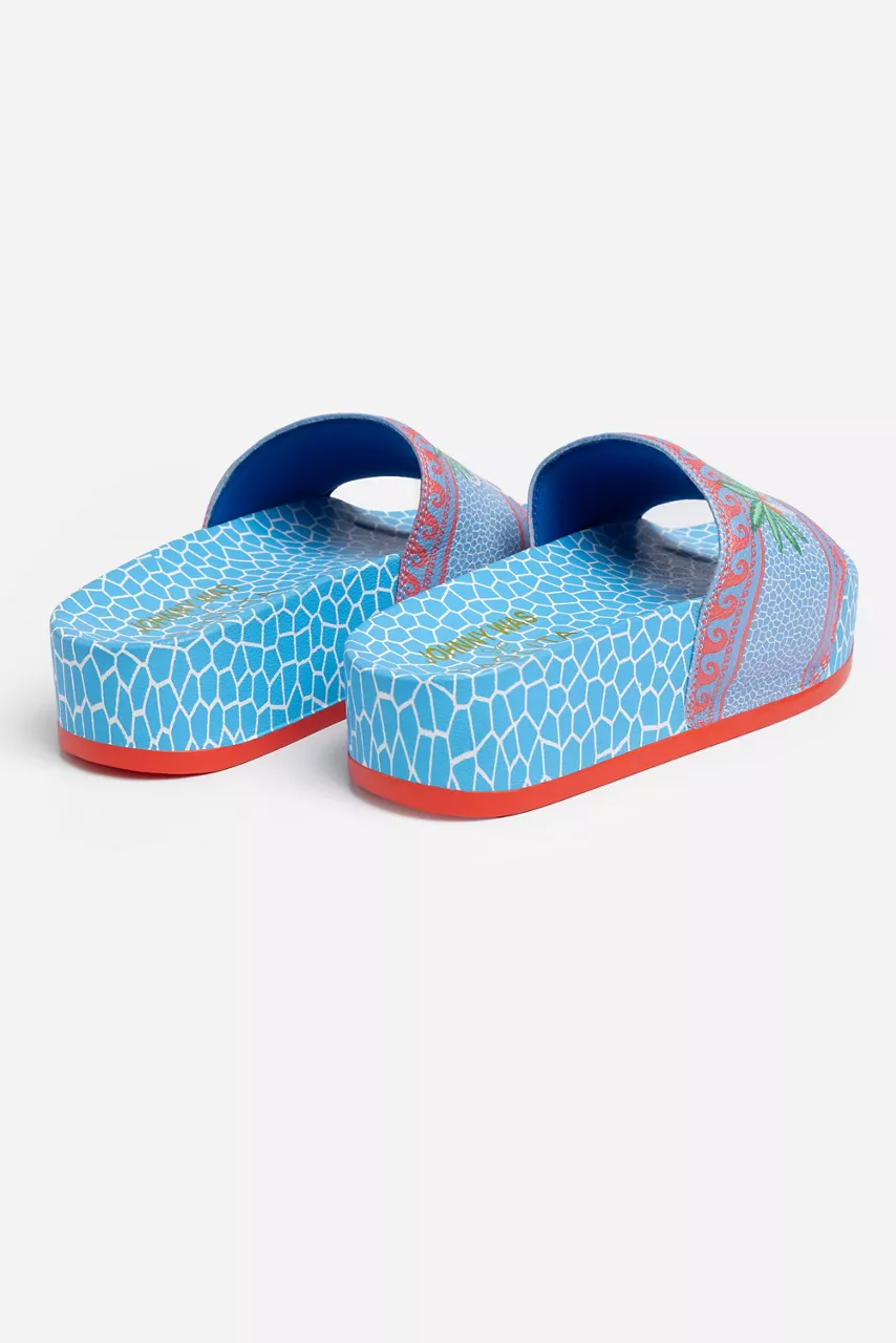 Johnny Was JW X PAOLITA PLATFORM POOL SLIDE Circes Ocean