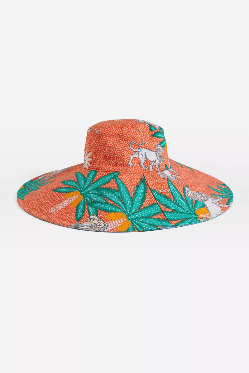 Johnny Was JW X PAOLITA REVERSIBLE BEACH HAT Circes Ocean