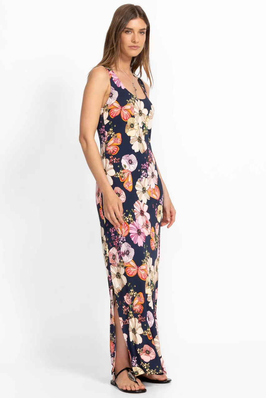 Johnny Was KHAI TANK MAXI DRESS Rosabelia Dress Blues