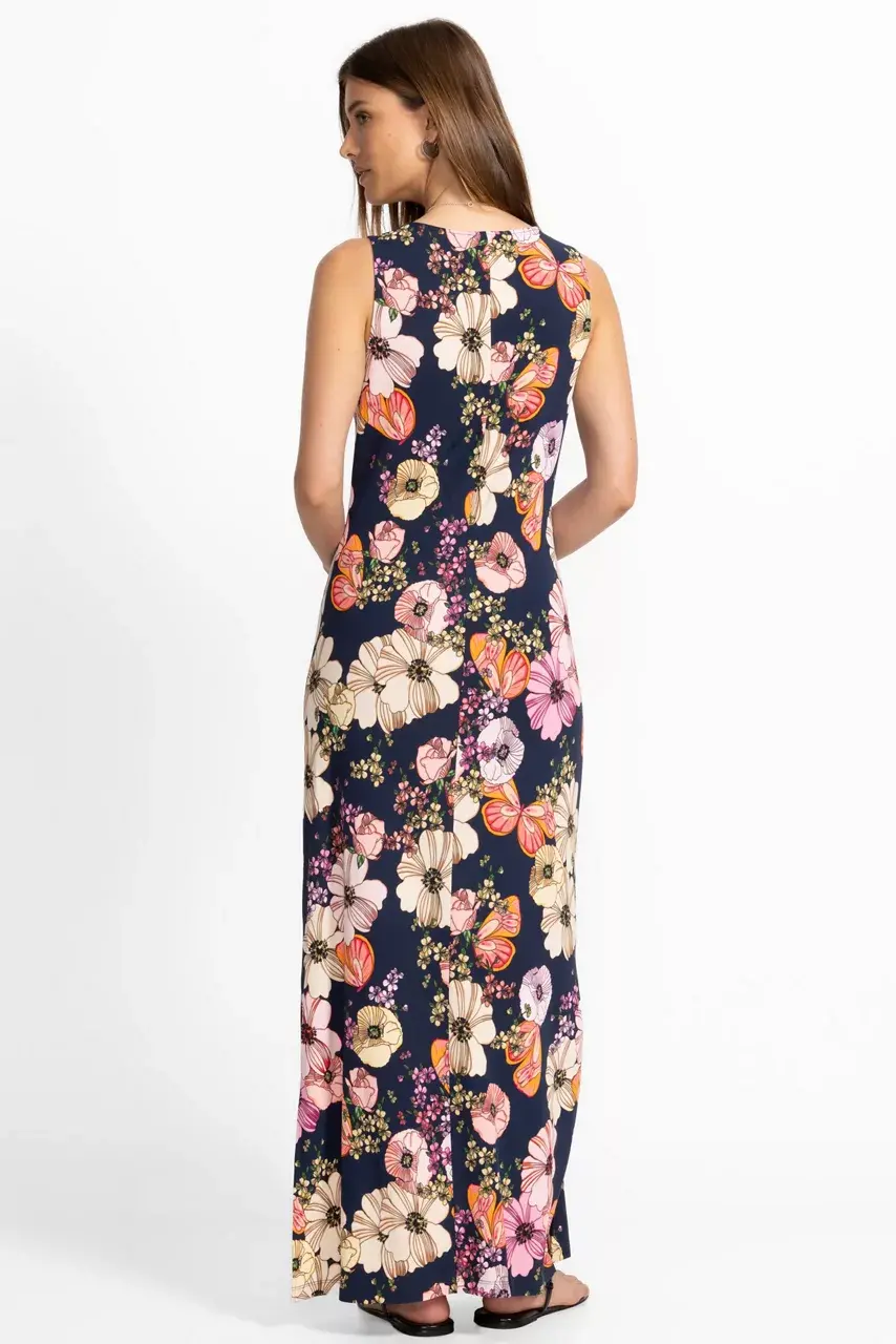 Johnny Was KHAI TANK MAXI DRESS Rosabelia Dress Blues