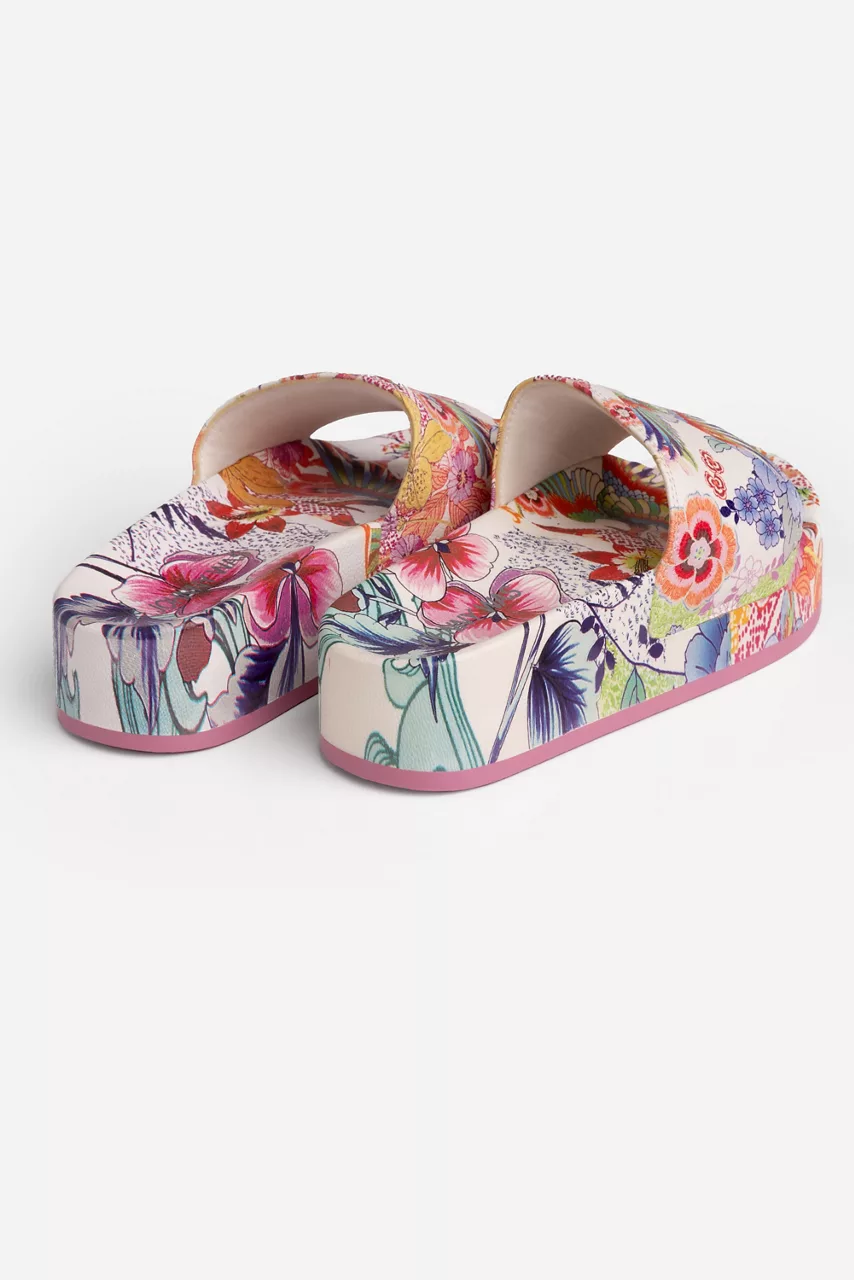 Johnny Was MCDREAMER PLATFORM POOL SLIDE Mcdreamer Print