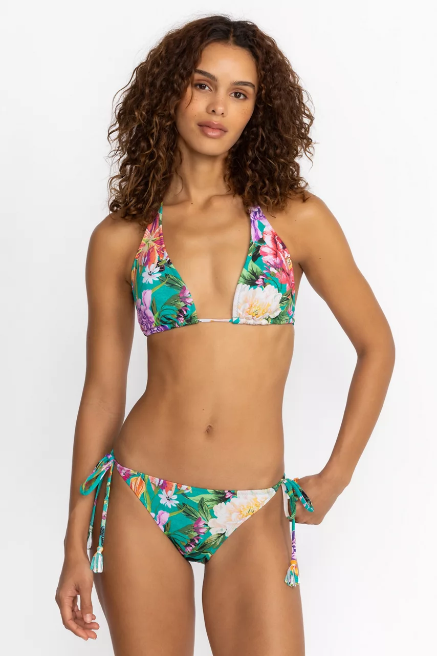 johnny was PEACOCK GOZA STRING BIKINI TOP Peacock Goza