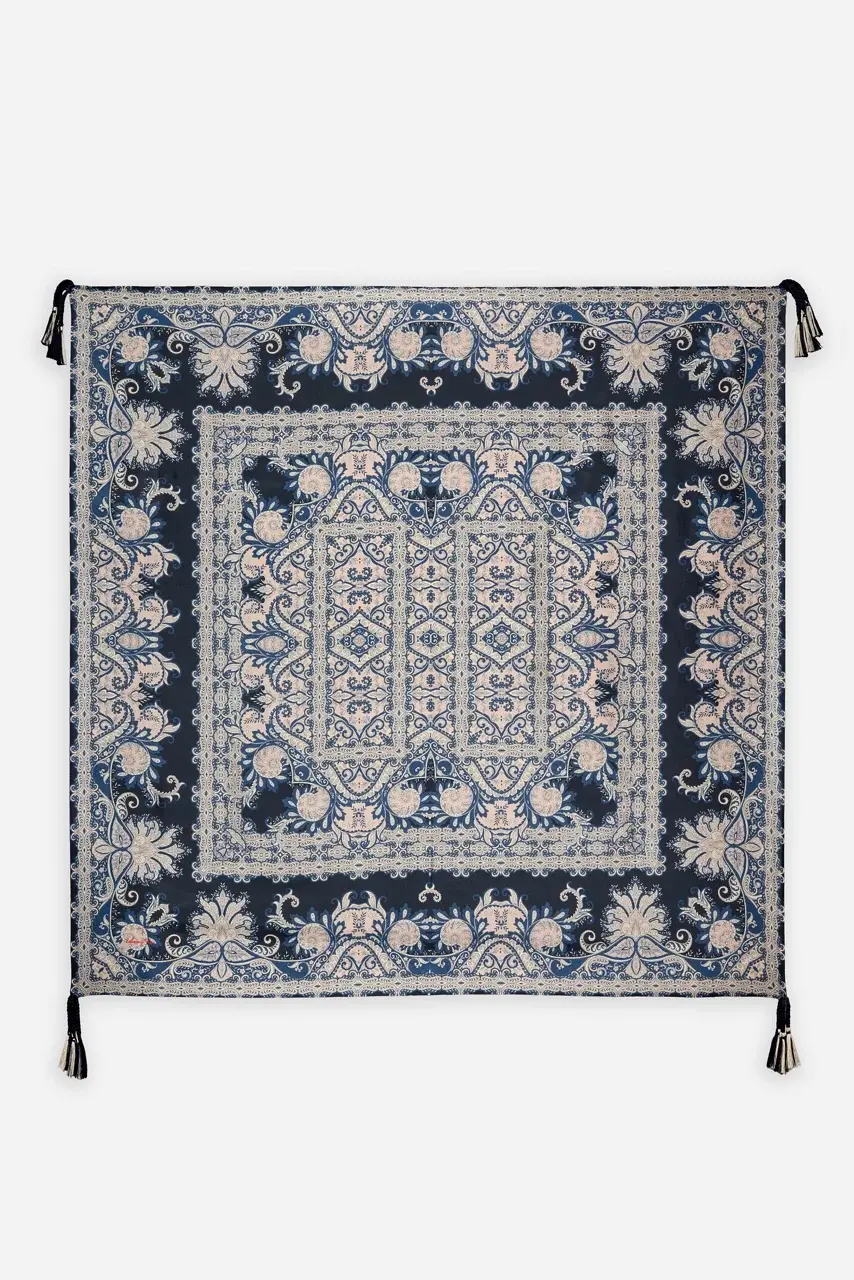 johnny was ROMAN PAISEY SILK SCARF Roman Paisey Scarf Print