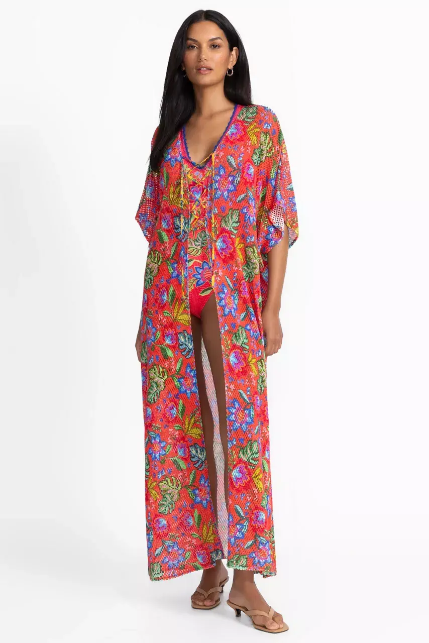 johnny was RUMBA MAXI CROCHET KIMONO Watermelon Rumba