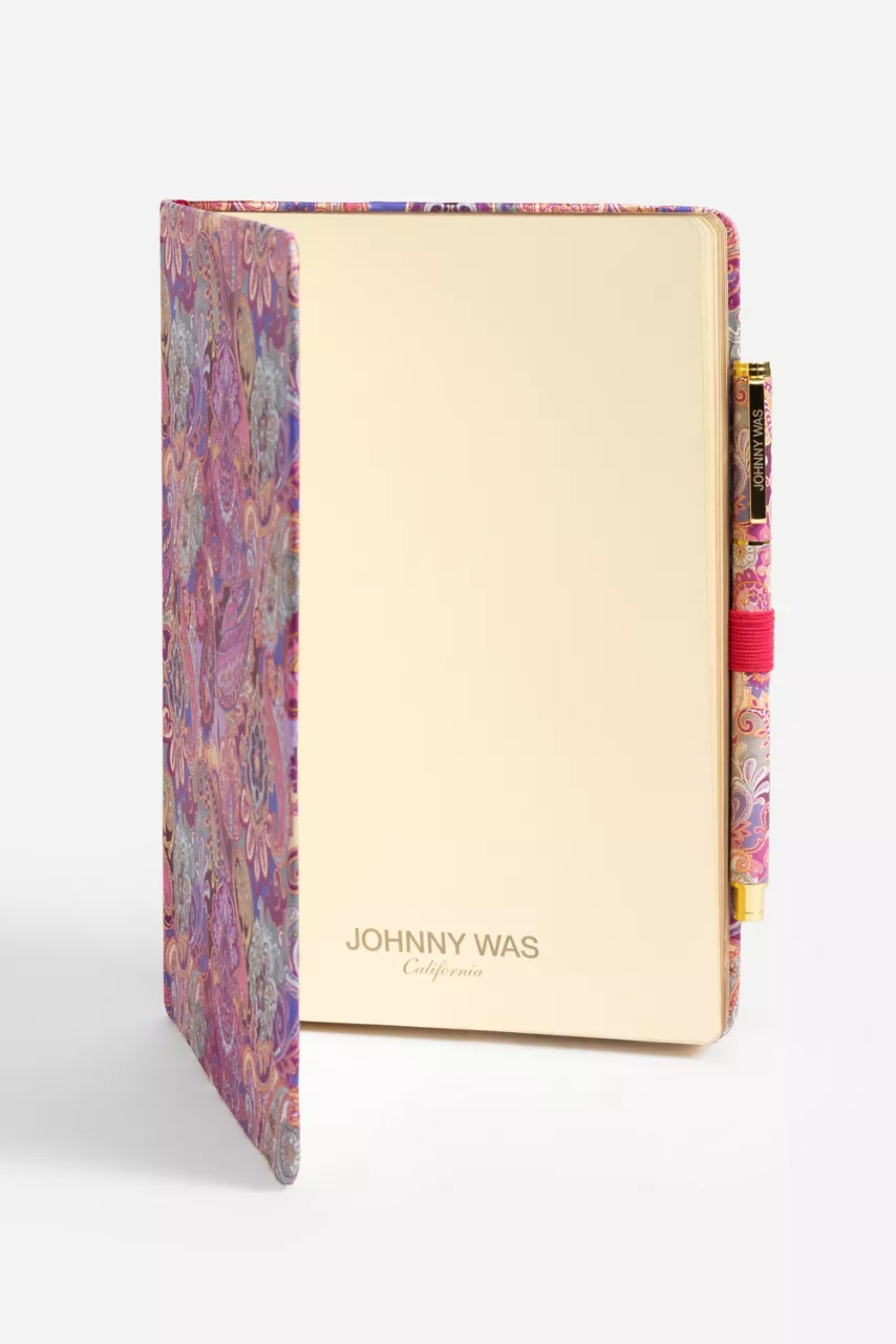 Johnny Was SANDALWOOD PINK JOURNAL AND PEN SET Sandalwood Pink