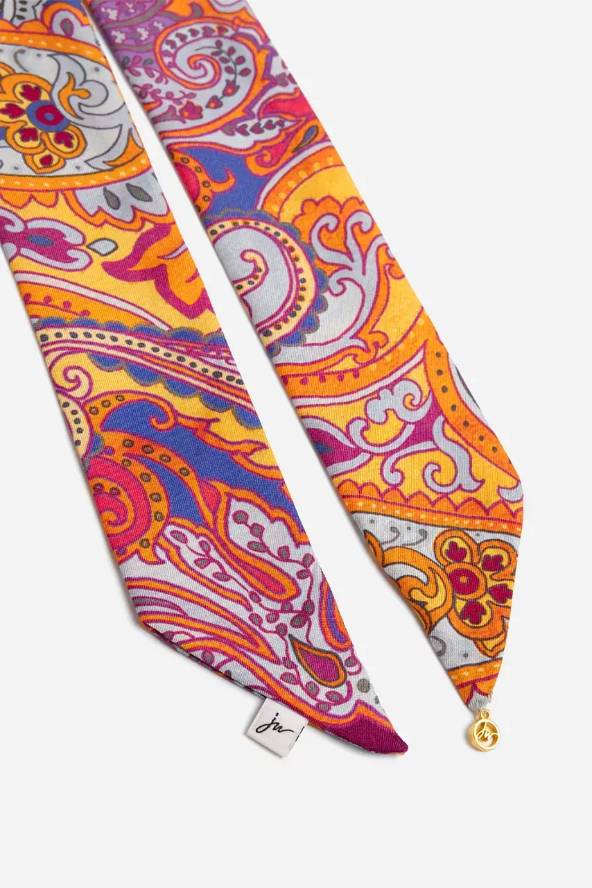 Johnny Was SANDALWOOD PINK SILK SCARF Sandalwood Pink