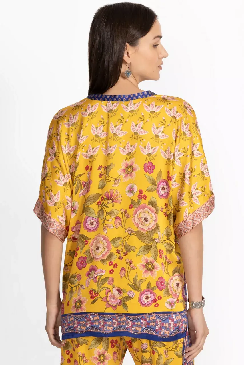 Johnny Was THE AUDREY SHORT SLEEVE MANDARIN COLLAR Camara