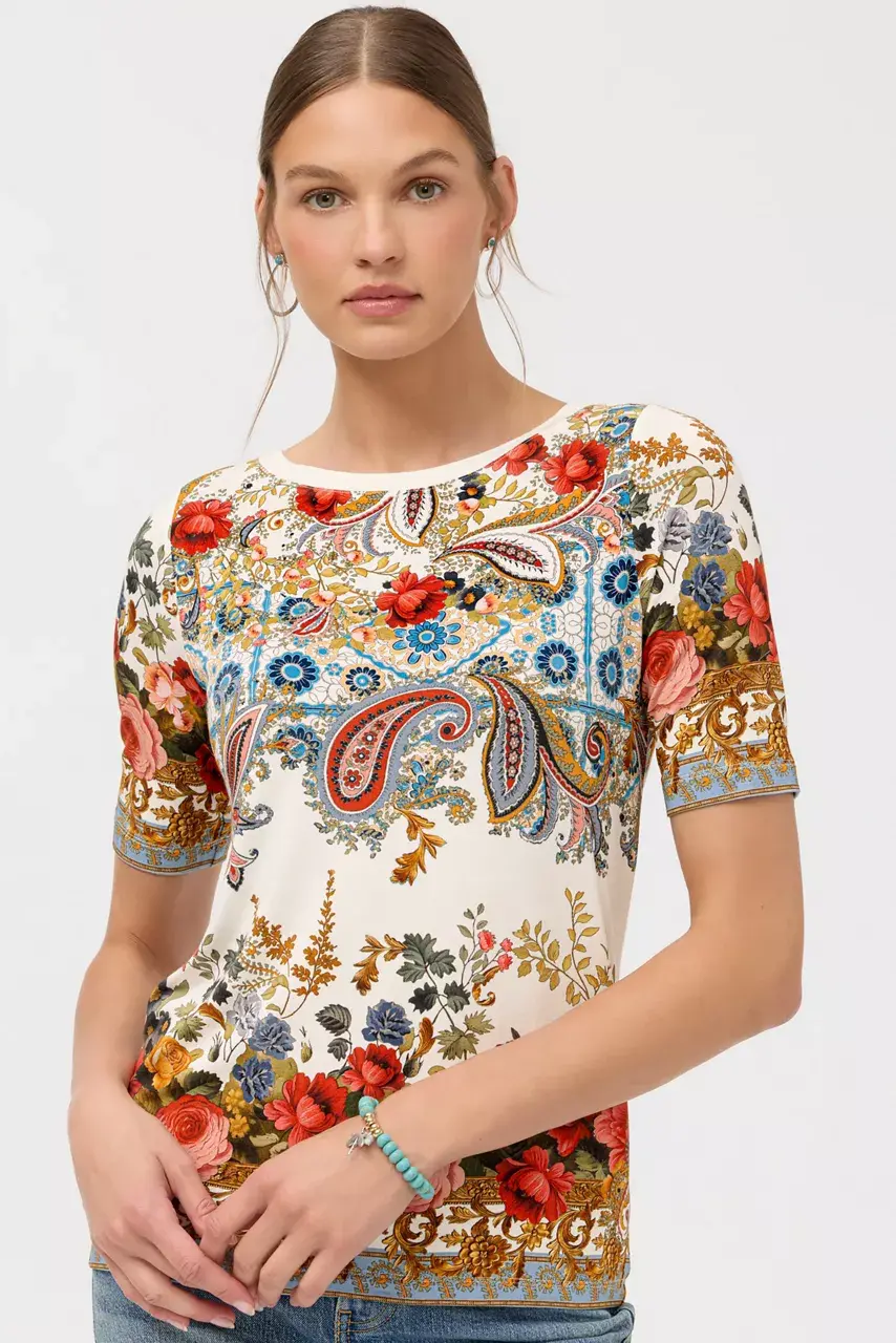 johnny was THE JANIE FAVORITE BOAT NECK TEE Leto White