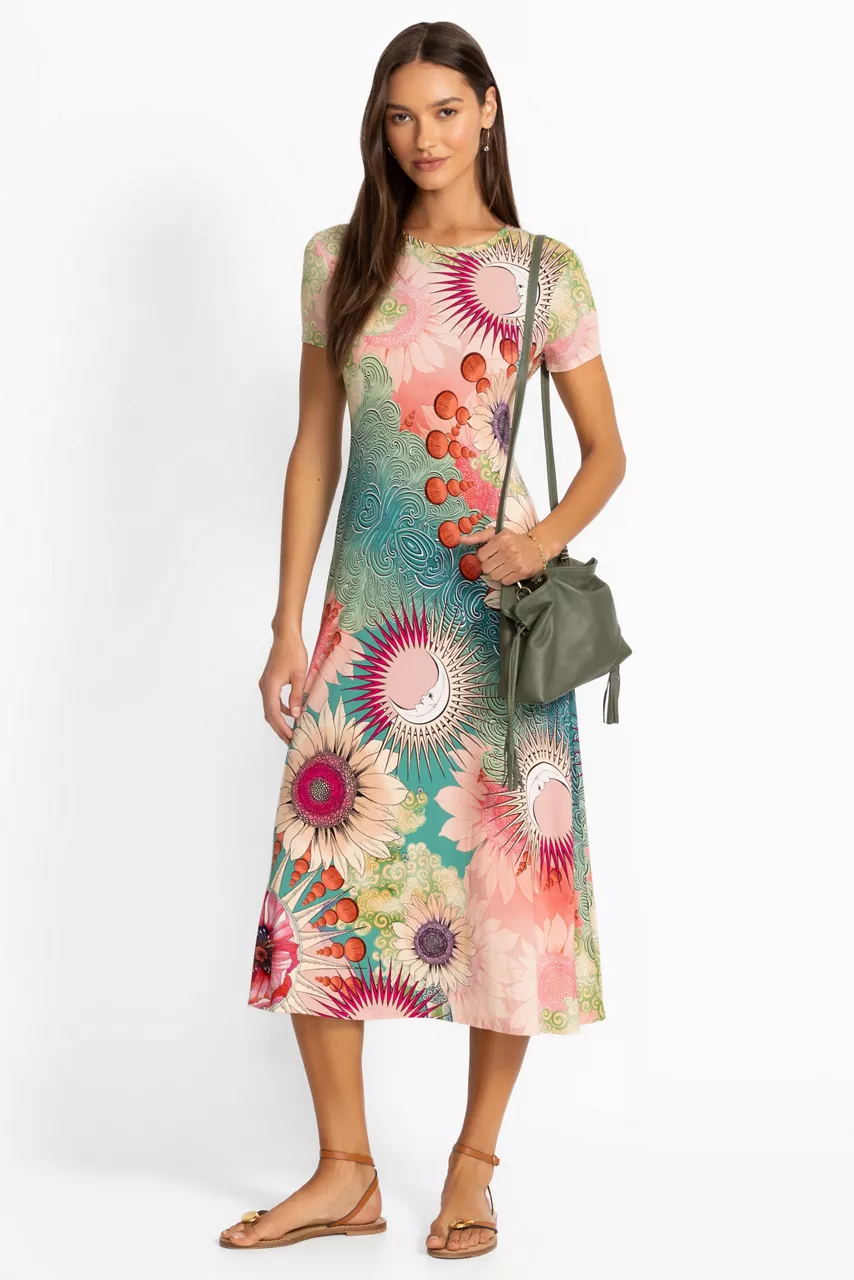 Johnny Was THE JANIE FAVORITE CAP SLEEVE DRESS Emily