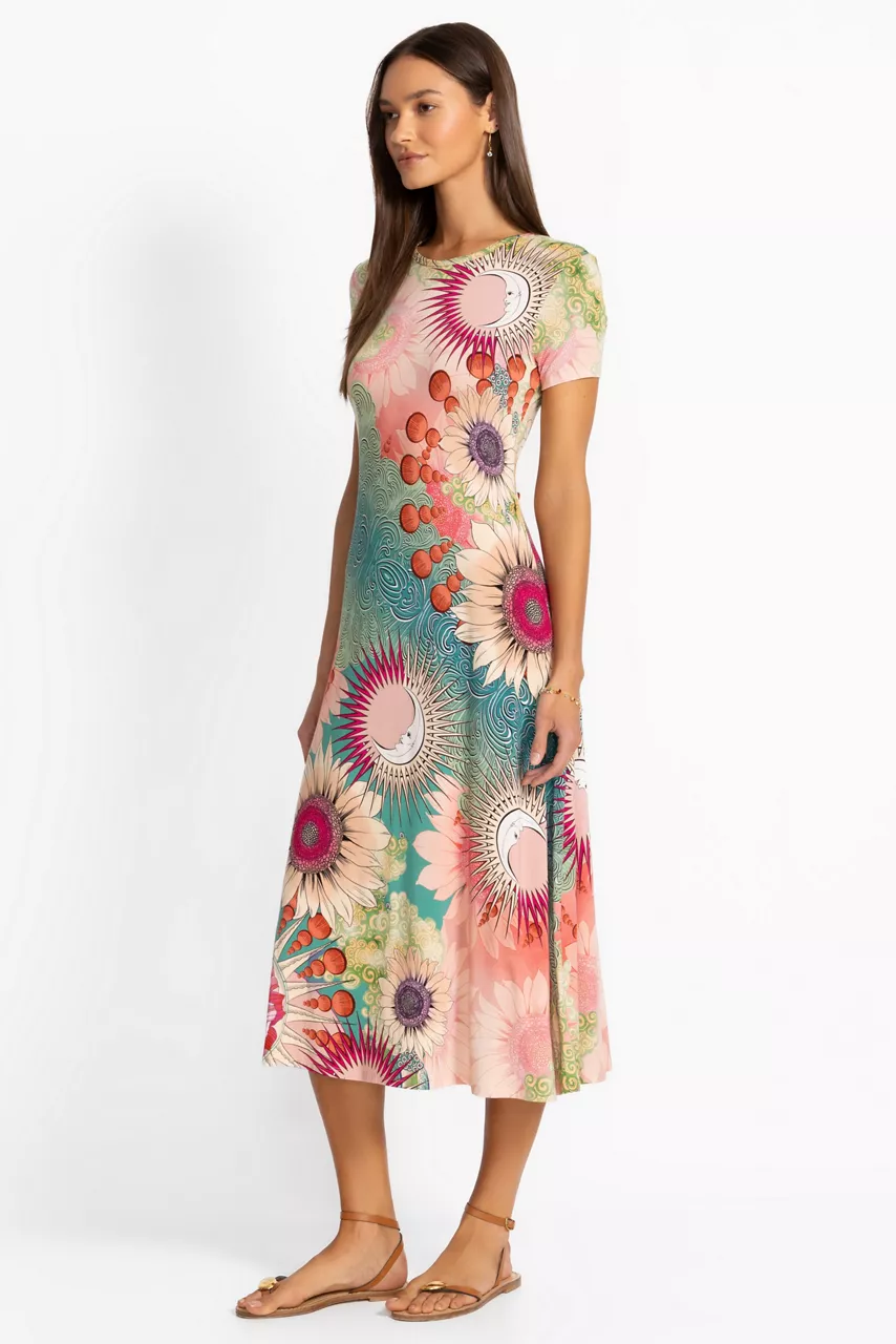 Johnny Was THE JANIE FAVORITE CAP SLEEVE DRESS Emily