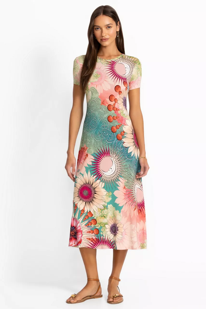 Johnny Was THE JANIE FAVORITE CAP SLEEVE DRESS Emily