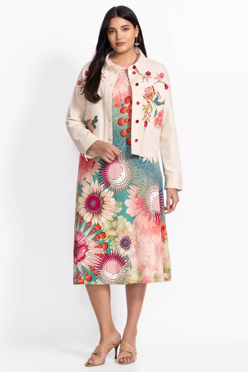 Johnny Was THE JANIE FAVORITE CAP SLEEVE DRESS Emily