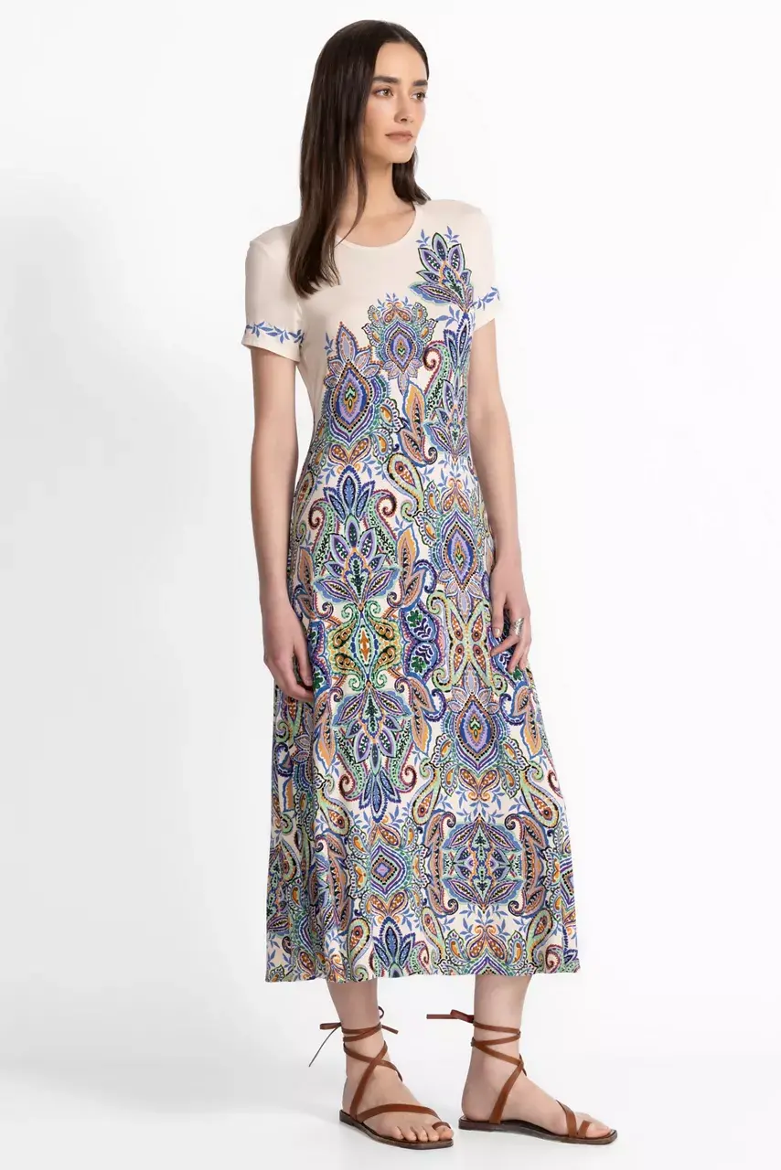 Johnny Was THE JANIE FAVORITE CAP SLEEVE DRESS Ruta