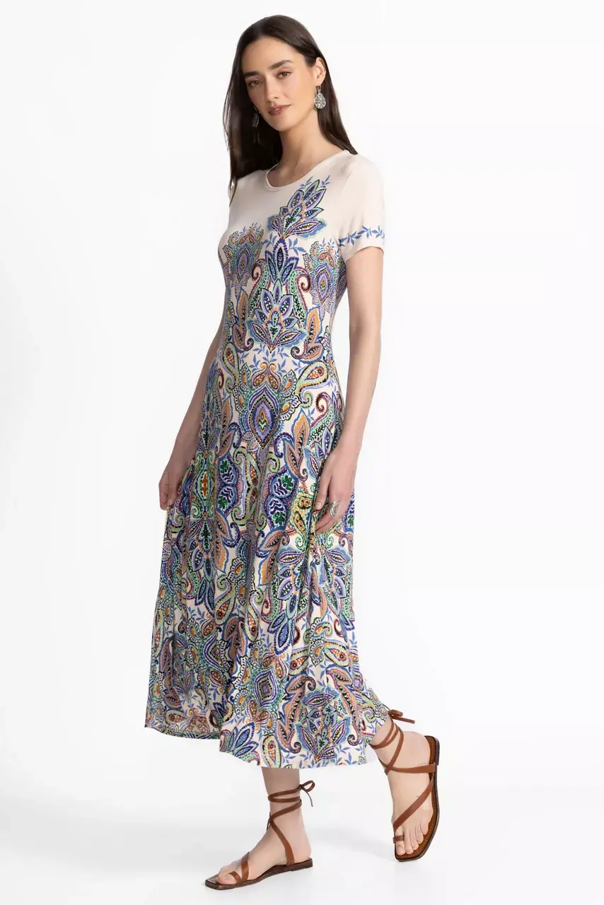 Johnny Was THE JANIE FAVORITE CAP SLEEVE DRESS Ruta