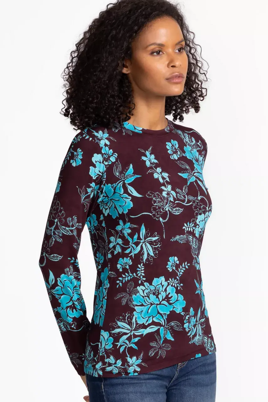 Johnny Was THE JANIE FAVORITE FITTED LONG SLEEVE TEE Alexandria