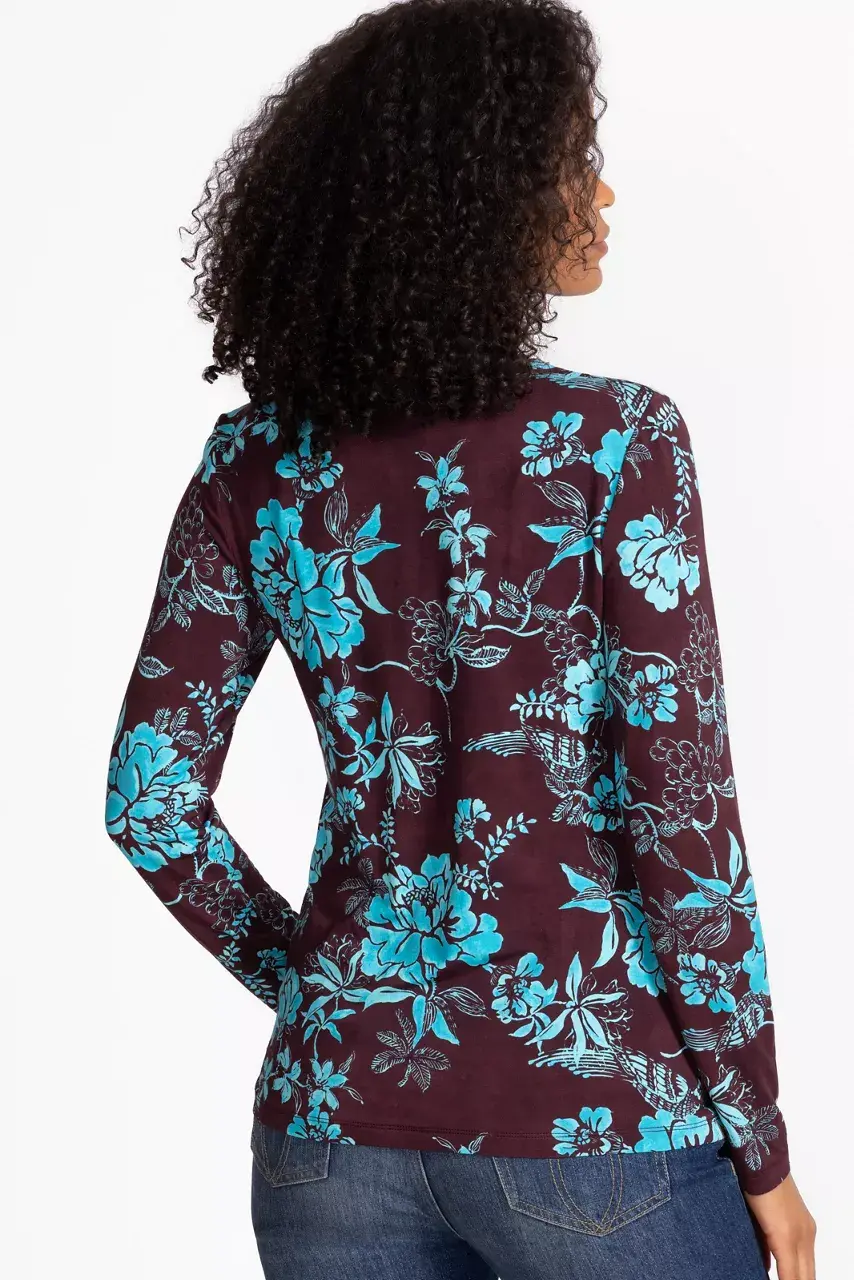 Johnny Was THE JANIE FAVORITE FITTED LONG SLEEVE TEE Alexandria