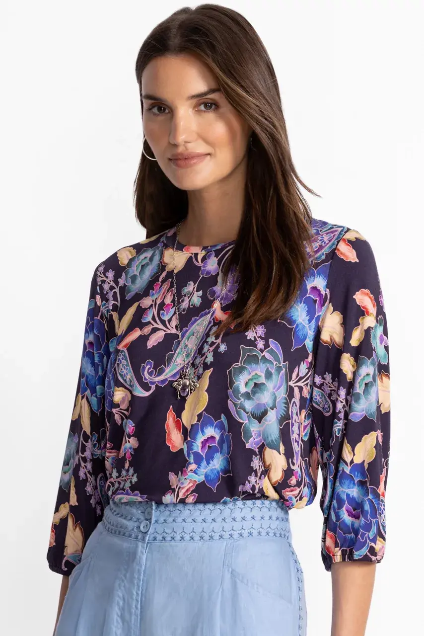 Johnny Was THE JANIE FAVORITE PUFF SLEEVE TOP Stevies Garden