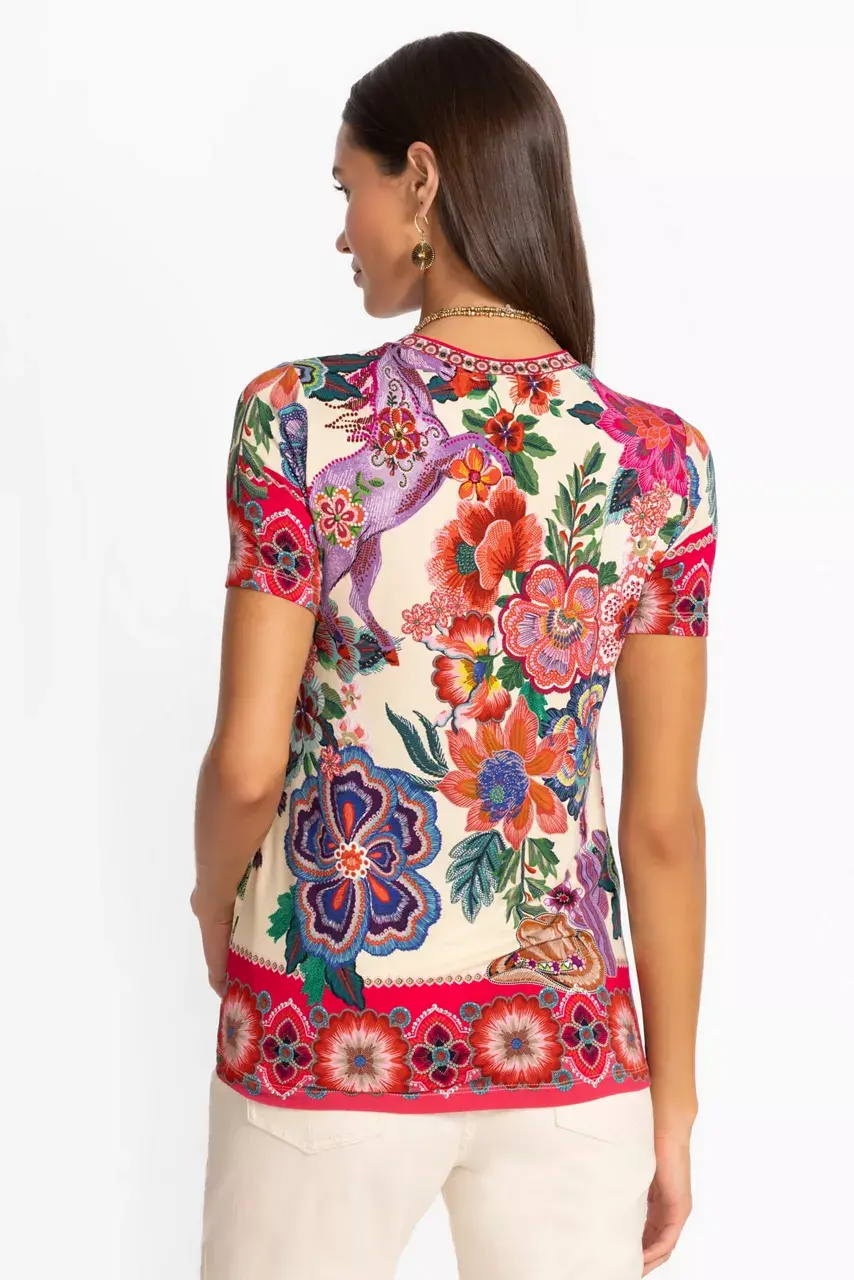 Johnny Was The Janie Favorite Short Sleeve Crew Neck Tee