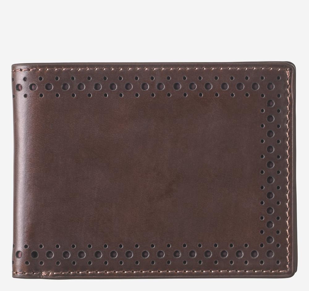 Johnston & Murphy 175th Anniversary Colorblocked Billfold Wallet Brown Multi