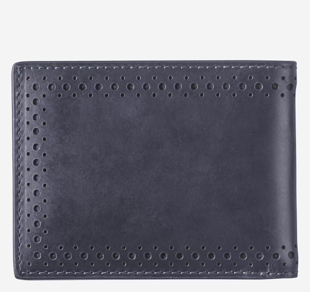 Johnston & Murphy 175th Anniversary Colorblocked Billfold Wallet Navy Multi