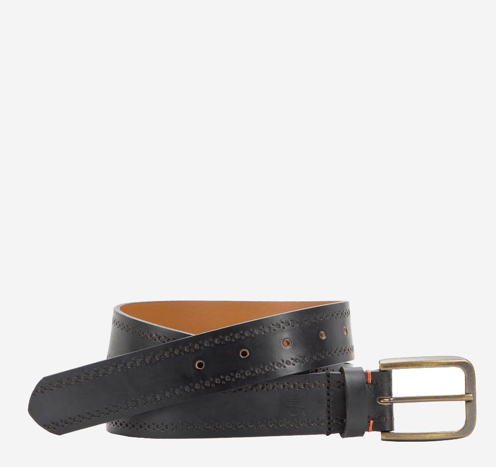 johnston & murphy 175th Anniversary Leather Belt Black