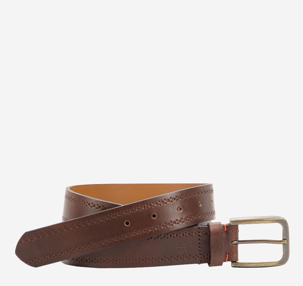 johnston & murphy 175th Anniversary Leather Belt Brown