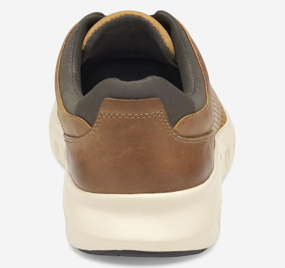 Johnston & Murphy Activate Perfed Plain Toe Tan Oiled Full Grain