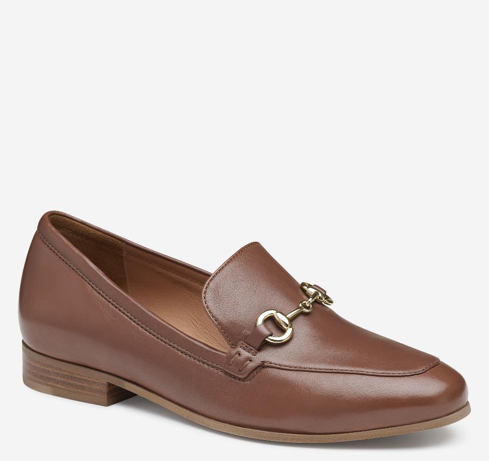 johnston & murphy Ali Bit Loafer Cognac Glove Leather