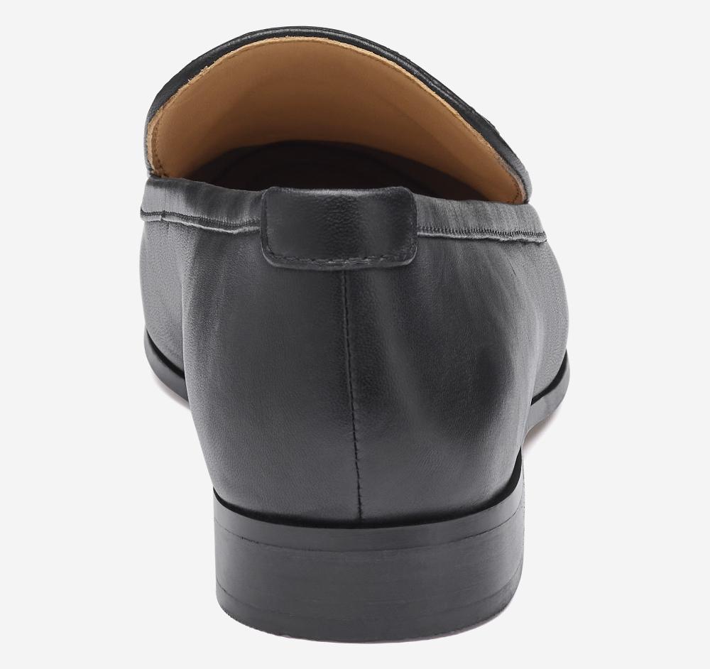 Johnston & Murphy Ali Woven Loafer Black Glove Leather