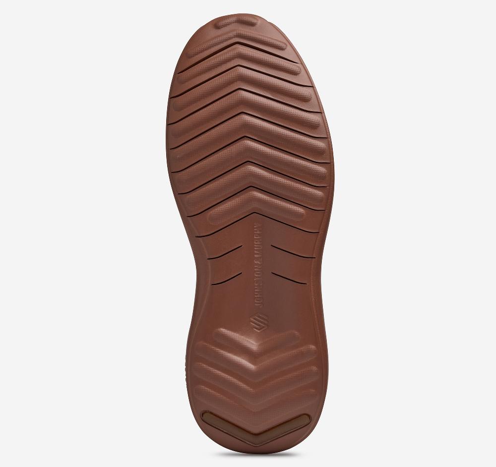 Johnston & Murphy Amherst 2.0 Embossed U-Throat Navy Oiled Full Grain