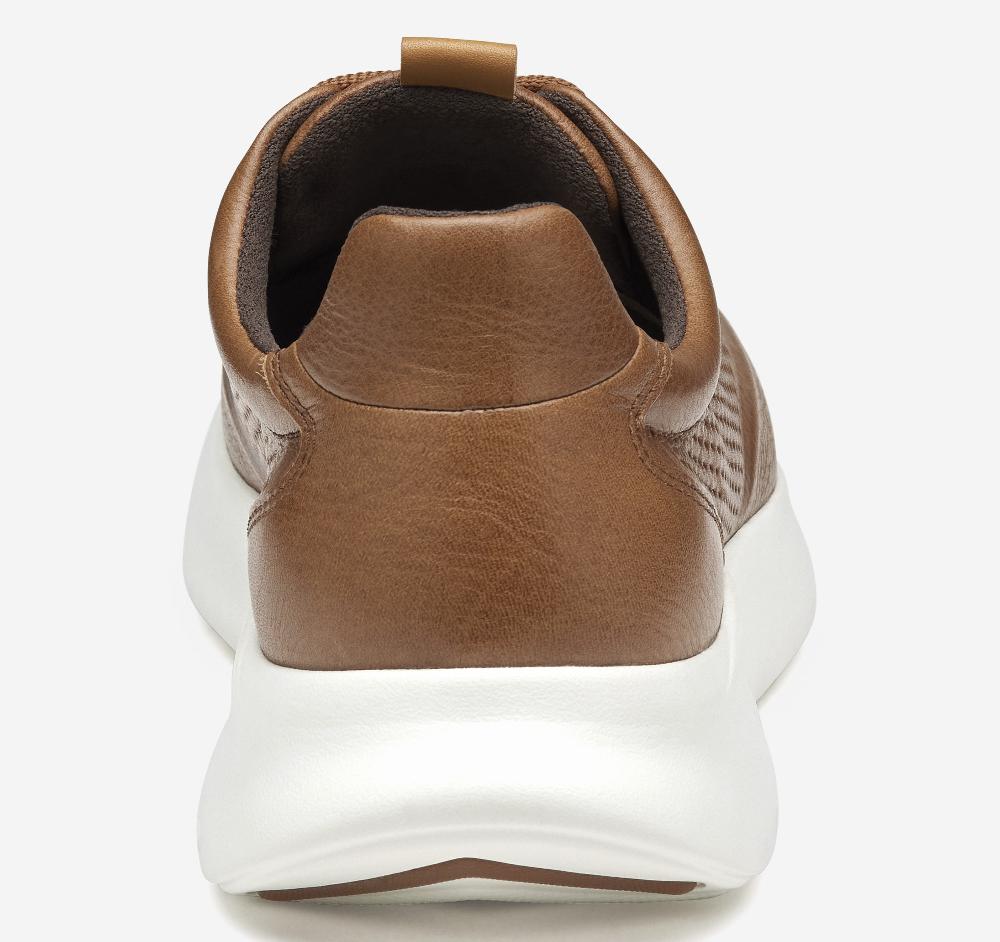 Johnston & Murphy Amherst 2.0 Embossed U-Throat Tan Full Grain