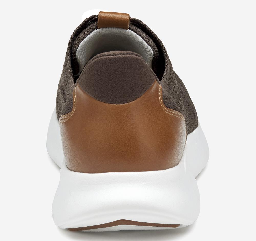 Johnston & Murphy Amherst 2.0 Knit Plain Toe Dark Brown Knit