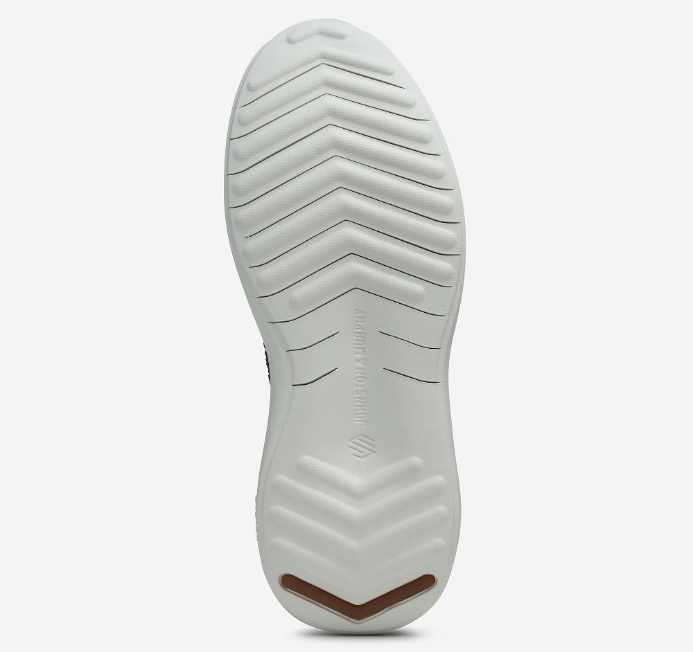 Johnston & Murphy Amherst 2.0 Knit Plain Toe Dark Brown Knit