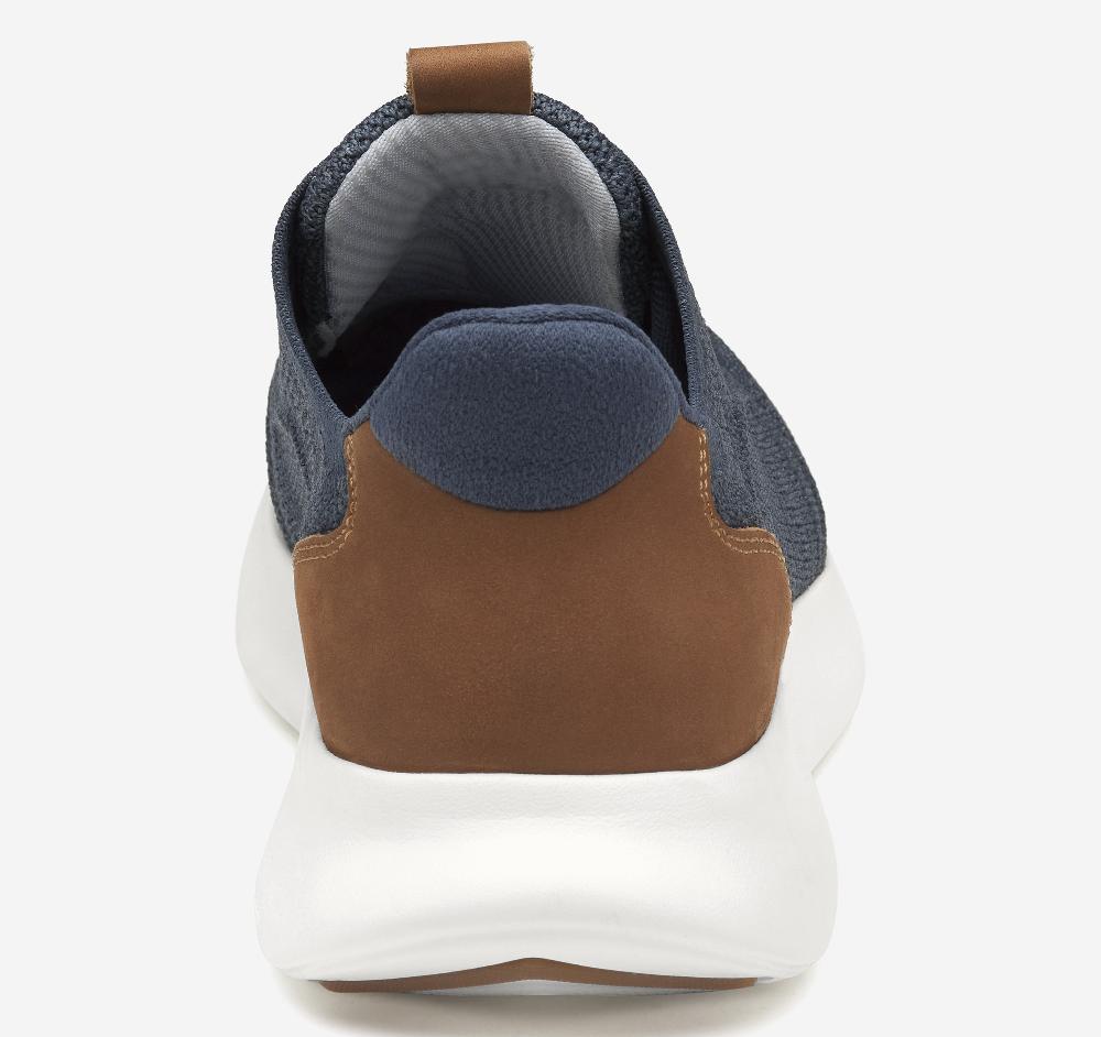 Johnston & Murphy Amherst 2.0 Knit Plain Toe Navy Heathered Knit