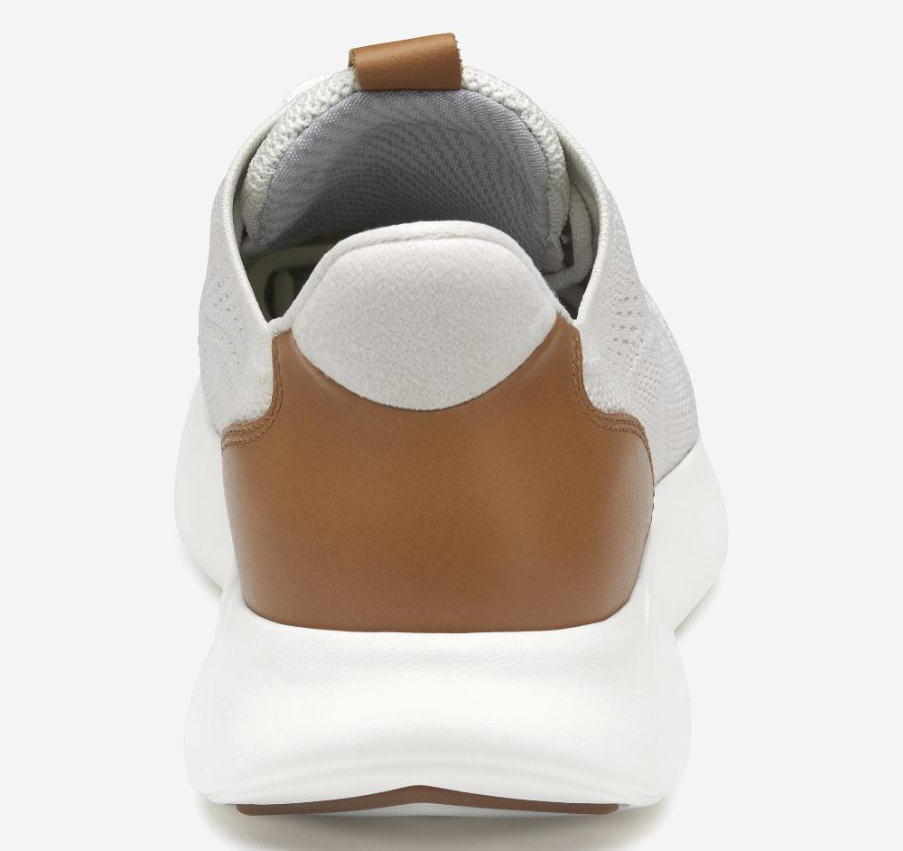 Johnston & Murphy Amherst 2.0 Knit Plain Toe White Knit