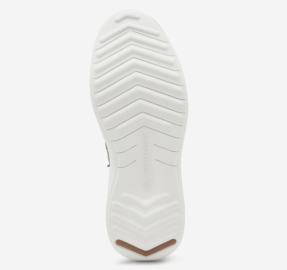 Johnston & Murphy Amherst 2.0 Knit Plain Toe White Knit