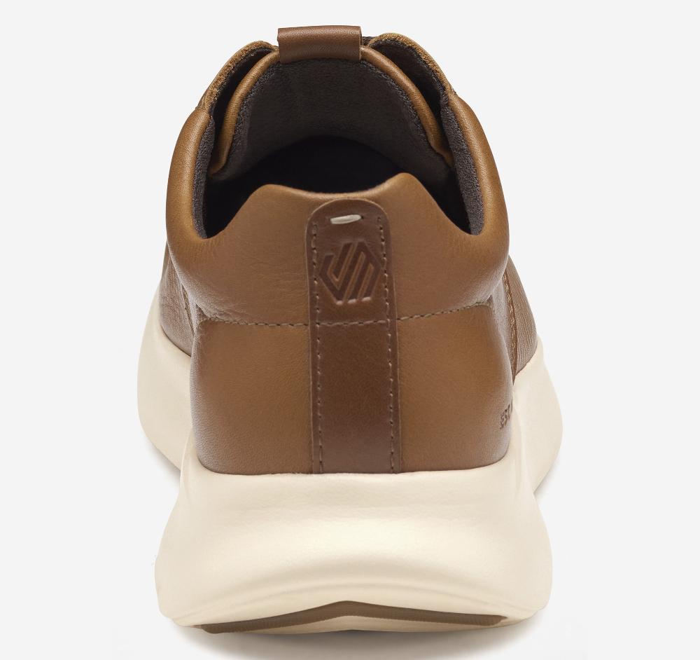 Johnston & Murphy Amherst 2.0 Plain Toe Tan Full Grain Leather