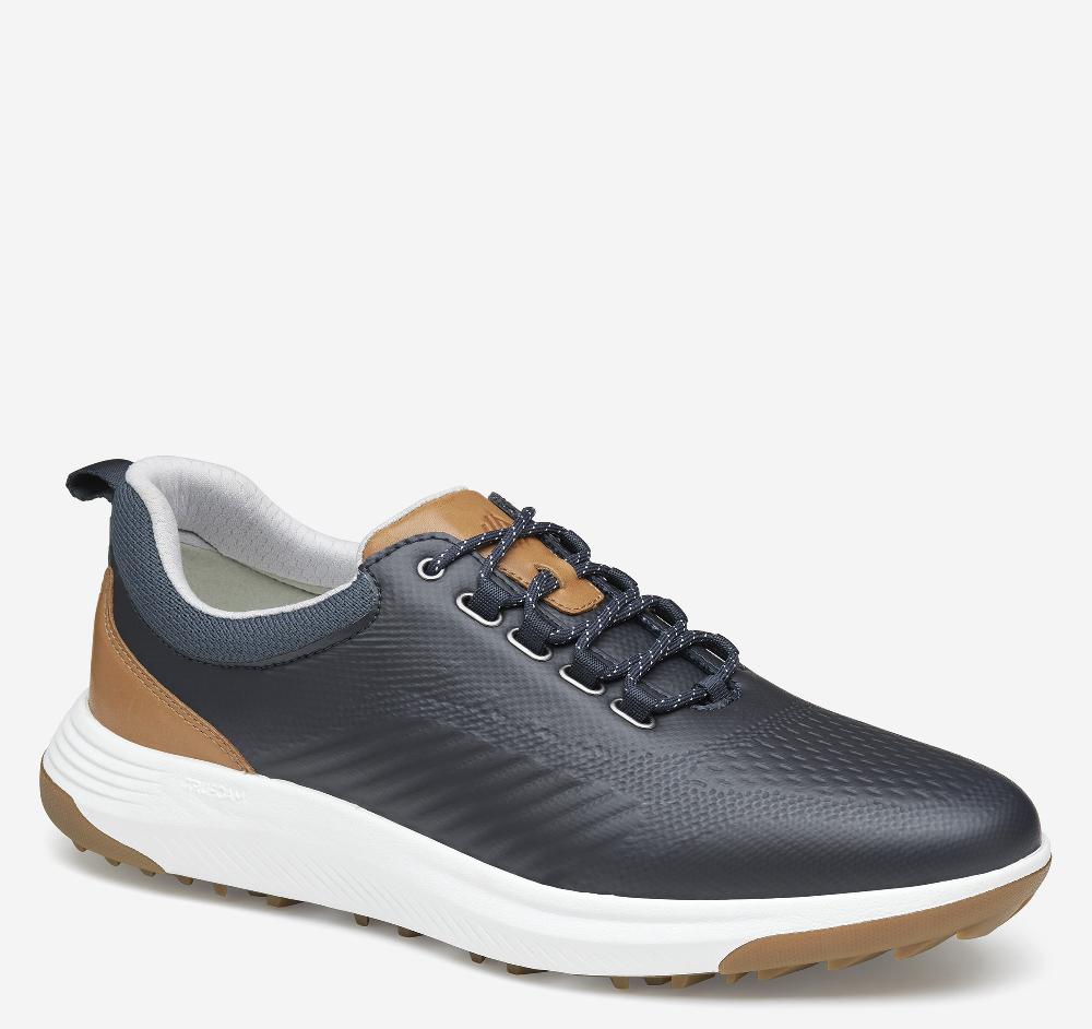 johnston & murphy Amherst GL1 Sport Hybrid Navy Coated Knit