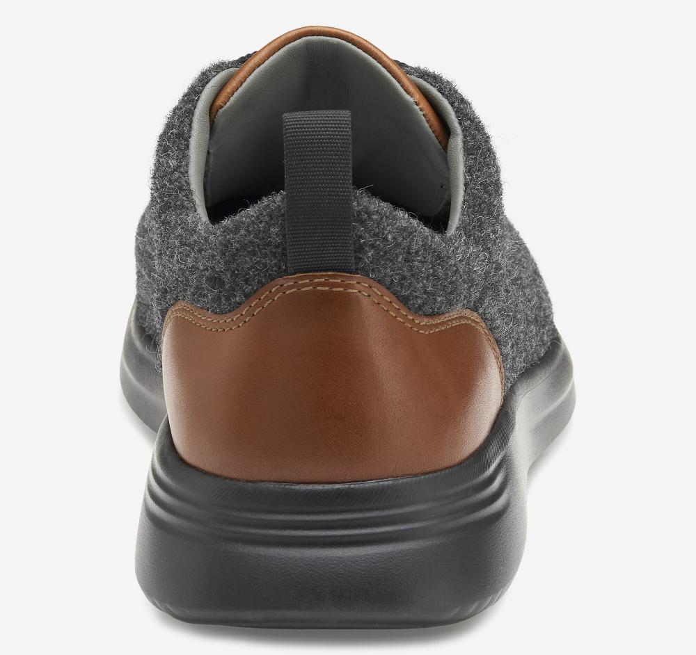 Johnston & Murphy Amherst Wool U-Throat Dark Gray Wool